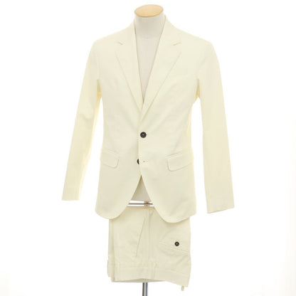 【新品】ディースクエアード DSQUARED2 CAPRI ツイルコットンポリウレタン 2つボタンスーツ セットアップ アイボリー【サイズ42】【 状態ランクN 】【 メンズ 】