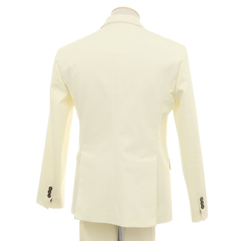【新品】ディースクエアード DSQUARED2 CAPRI ツイルコットンポリウレタン 2つボタンスーツ セットアップ アイボリー【サイズ42】【 状態ランクN 】【 メンズ 】[CPD]