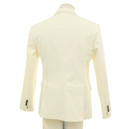 【新品】ディースクエアード DSQUARED2 CAPRI ツイルコットンポリウレタン 2つボタンスーツ セットアップ アイボリー【サイズ42】【 状態ランクN 】【 メンズ 】