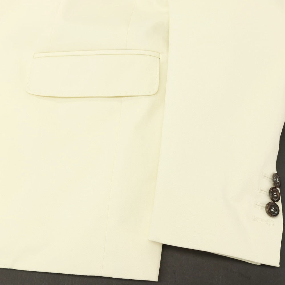 【新品】ディースクエアード DSQUARED2 CAPRI ツイルコットンポリウレタン 2つボタンスーツ セットアップ アイボリー【サイズ42】【 状態ランクN 】【 メンズ 】