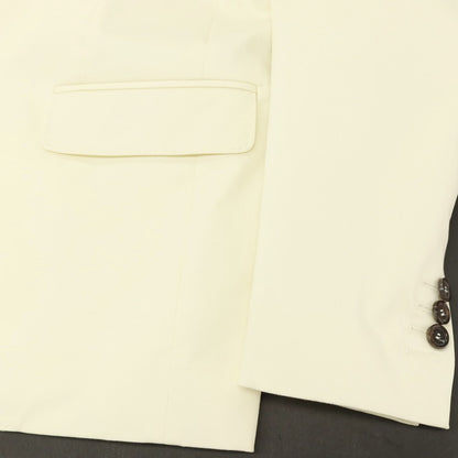 【新品】ディースクエアード DSQUARED2 CAPRI ツイルコットンポリウレタン 2つボタンスーツ セットアップ アイボリー【サイズ42】【 状態ランクN 】【 メンズ 】