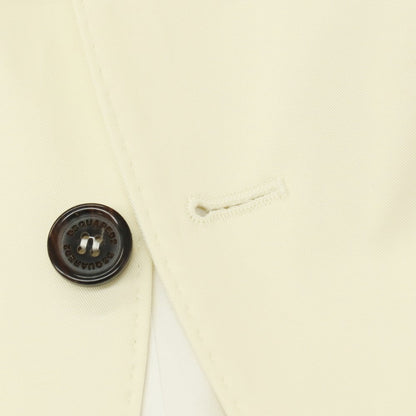 【SALE30%OFF/返品不可】【新品アウトレット】ディースクエアード DSQUARED2 CAPRI ツイルコットンポリウレタン 2つボタンスーツ セットアップ アイボリー【 サイズ46 】【 状態ランクN- 】【 メンズ 】