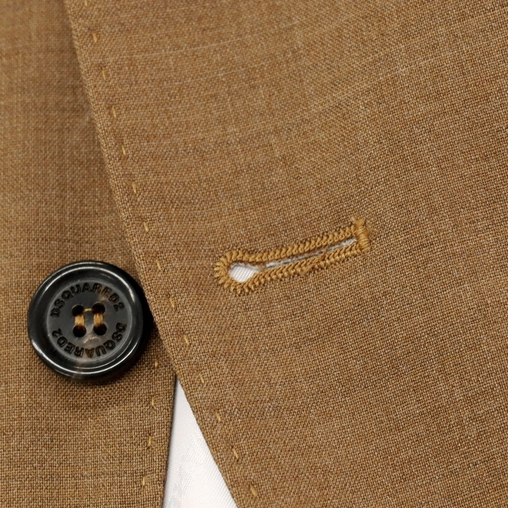 【新品】ディースクエアード DSQUARED2 CIPRO ウール 2つボタンスーツ ブラウン【サイズ42】【 状態ランクN 】【 メンズ 】[BPD]