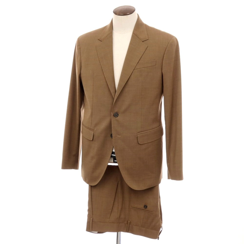 【新品アウトレット】ディースクエアード DSQUARED2 CIPRO ウール 2つボタンスーツ ブラウン【サイズ50】【 状態ランクN- 】【 メンズ 】