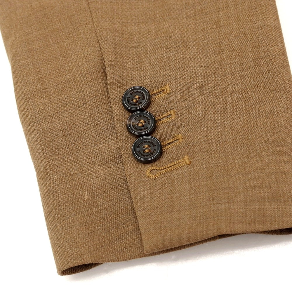 【新品アウトレット】ディースクエアード DSQUARED2 CIPRO ウール 2つボタンスーツ ブラウン【サイズ50】【 状態ランクN- 】【 メンズ 】