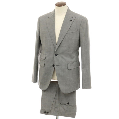 【新品アウトレット】ディースクエアード DSQUARED2 LONDON ウール ハウンドトゥース 2つボタンスーツ セットアップ グレー【サイズ52】【 状態ランクN- 】【 メンズ 】