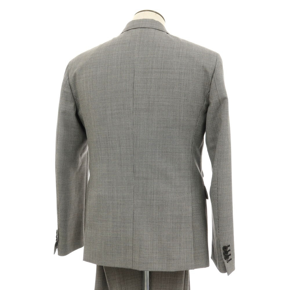 【新品アウトレット】ディースクエアード DSQUARED2 LONDON ウール ハウンドトゥース 2つボタンスーツ セットアップ グレー【サイズ52】【 状態ランクN- 】【 メンズ 】