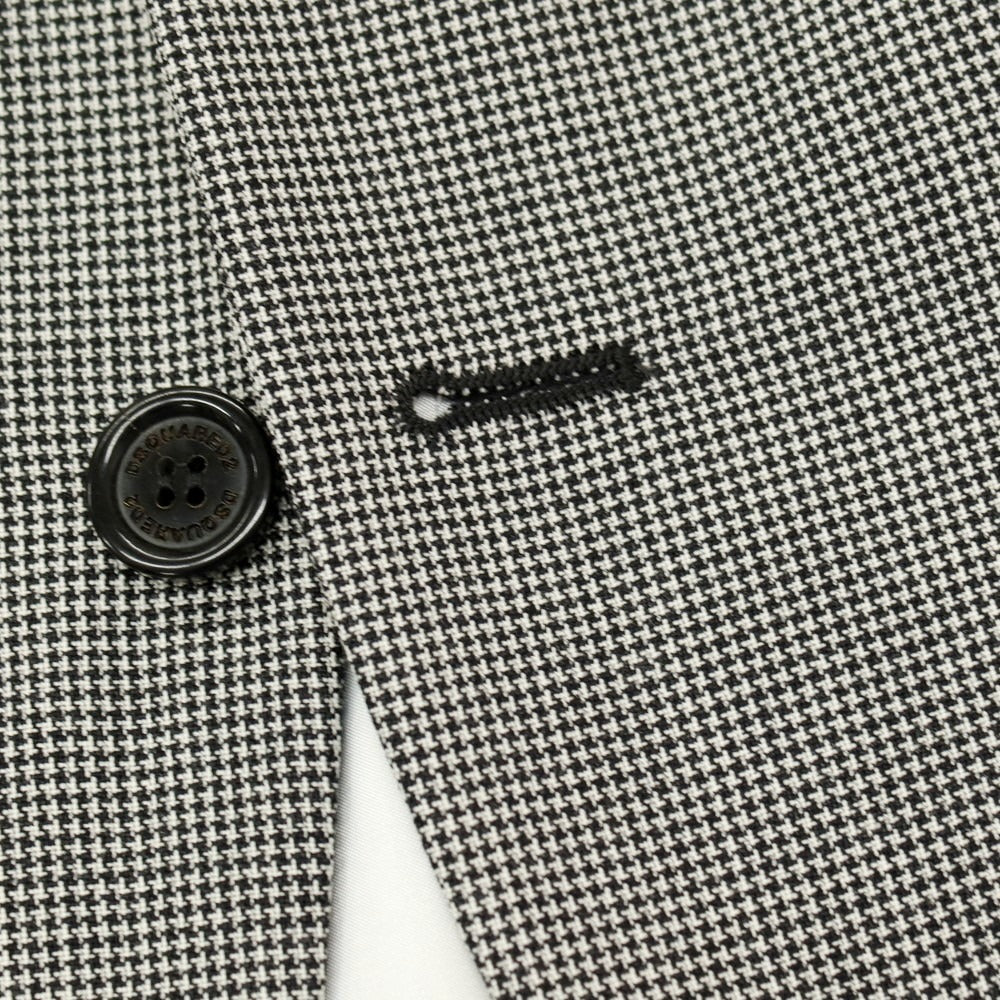 【新品アウトレット】ディースクエアード DSQUARED2 LONDON ウール ハウンドトゥース 2つボタンスーツ セットアップ グレー【サイズ52】【 状態ランクN- 】【 メンズ 】