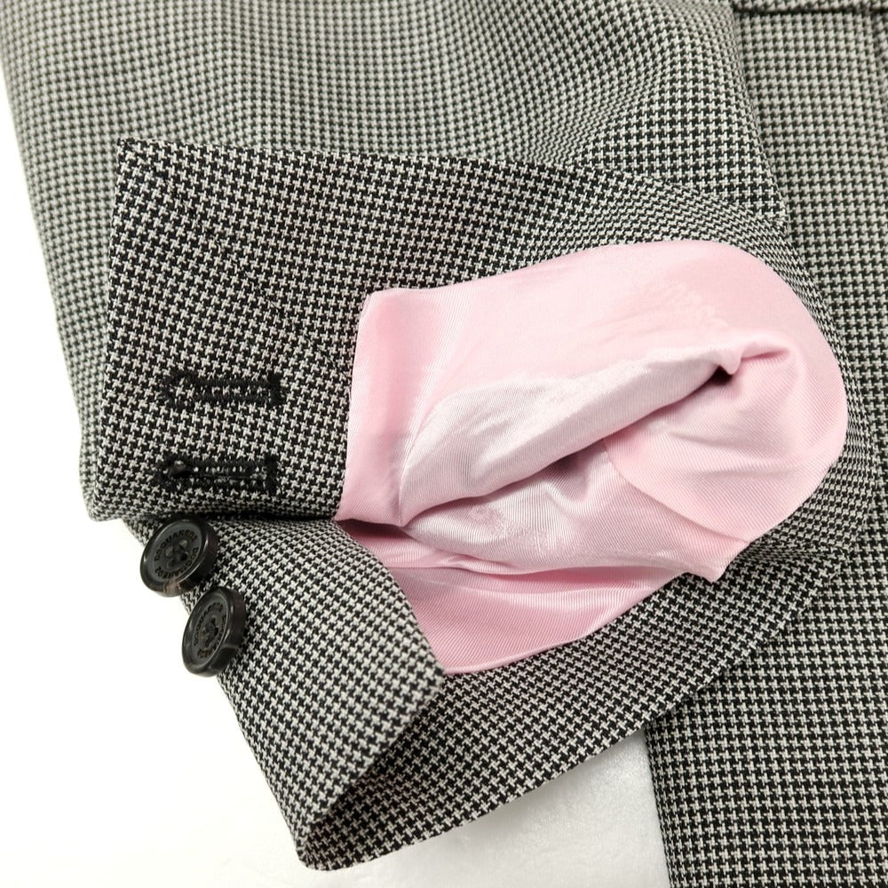 【新品アウトレット】ディースクエアード DSQUARED2 LONDON ウール ハウンドトゥース 2つボタンスーツ セットアップ グレー【サイズ52】【 状態ランクN- 】【 メンズ 】