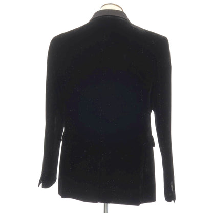 【新品】ディースクエアード DSQUARED2 BERLIN BLAZER ベルベット ラメ ショールカラー 1B タキシードジャケット ブラック【サイズ52】【 状態ランクN 】【 メンズ 】