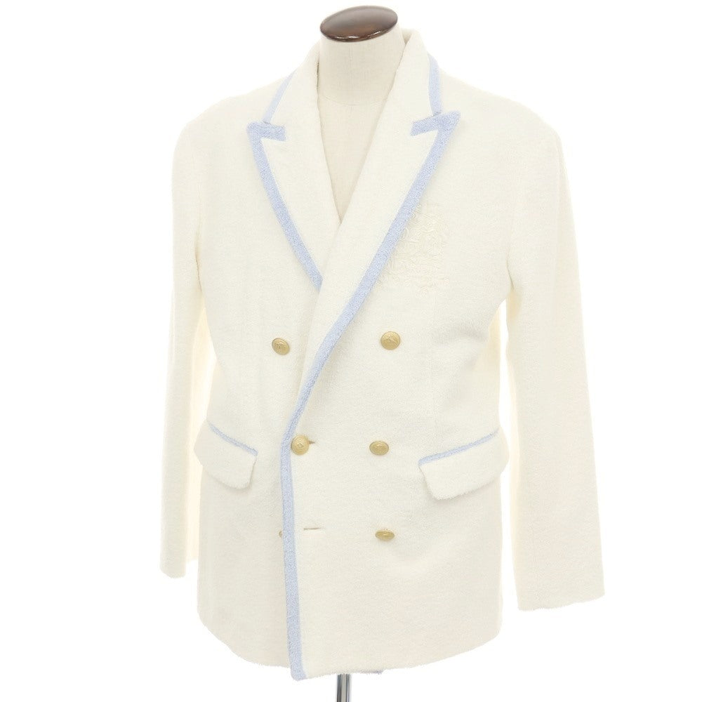 【新品】ディースクエアード DSQUARED2 コットン パイル ダブル6B カジュアルジャケット ホワイト【サイズ52】【 状態ランクN 】【 メンズ 】[CPD]
