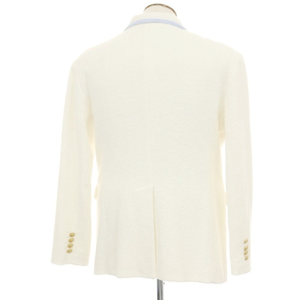 【新品】ディースクエアード DSQUARED2 コットン パイル ダブル6B カジュアルジャケット ホワイト【サイズ52】【 状態ランクN 】【 メンズ 】[CPD]