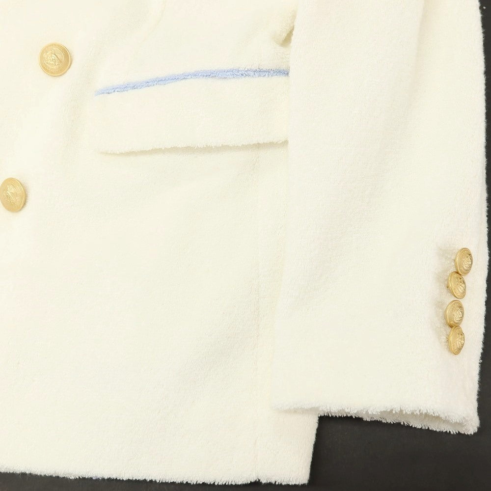 【新品】ディースクエアード DSQUARED2 コットン パイル ダブル6B カジュアルジャケット ホワイト【サイズ52】【 状態ランクN 】【 メンズ 】