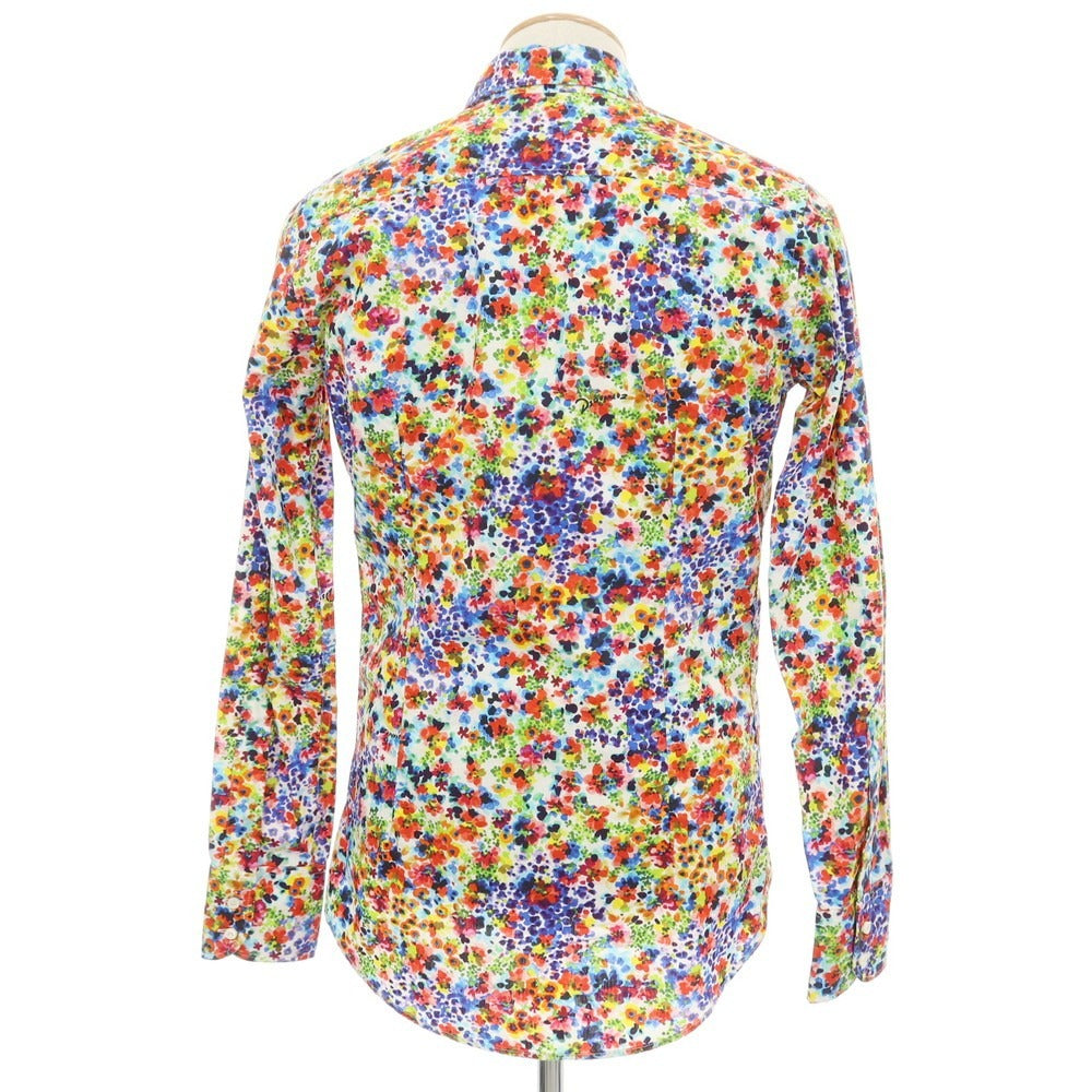 【新品】ディースクエアード DSQUARED2 Bob Shirt コットン フラワープリント カジュアルシャツ マルチカラー【サイズ44】【 状態ランクN 】【 メンズ 】