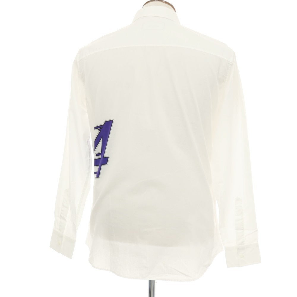 【新品】ディースクエアード DSQUARED2 コットン レギュラーカラー カジュアルシャツ ホワイト【サイズ50】【 状態ランクN 】【 メンズ 】[BPD]