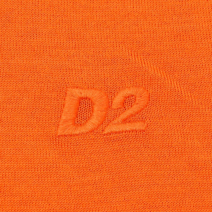 【新品】ディースクエアード DSQUARED2 ハイゲージ ウール 半袖 ポロニット オレンジ【サイズL】【 状態ランクN 】【 メンズ 】