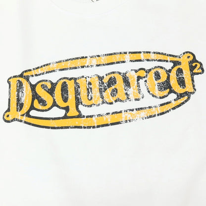 【SALE10%OFF/返品不可】【新品】ディースクエアード DSQUARED2 コットン クルーネック スウェット ホワイト【 サイズS 】【 状態ランクN 】【 メンズ 】