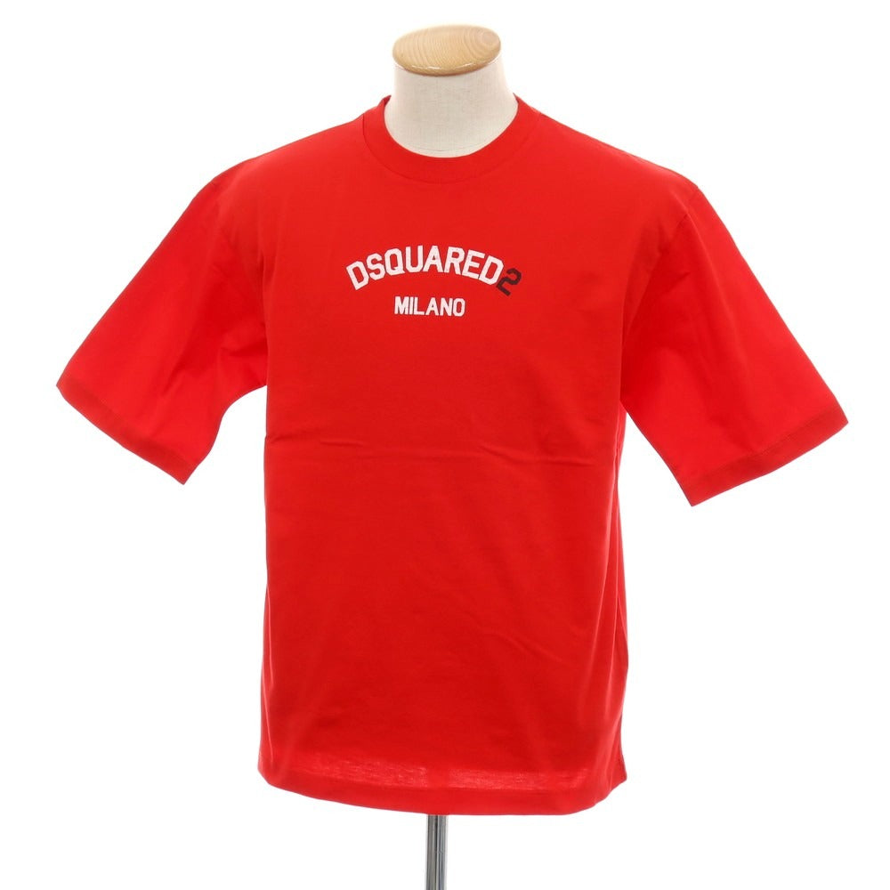 【新品】ディースクエアード DSQUARED2 コットン クルーネック 半袖Ｔシャツ レッド【サイズXS】【 状態ランクN 】【 メンズ 】