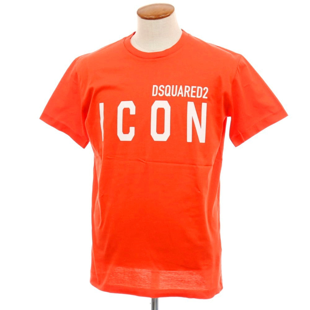【新品】ディースクエアード DSQUARED2 コットン クルーネック 半袖Ｔシャツ オレンジ【サイズM】【 状態ランクN 】【 メンズ 】