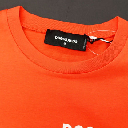 【SALE10%OFF/返品不可】【新品】ディースクエアード DSQUARED2 コットン クルーネック 半袖Ｔシャツ オレンジ【 サイズM 】【 状態ランクN 】【 メンズ 】