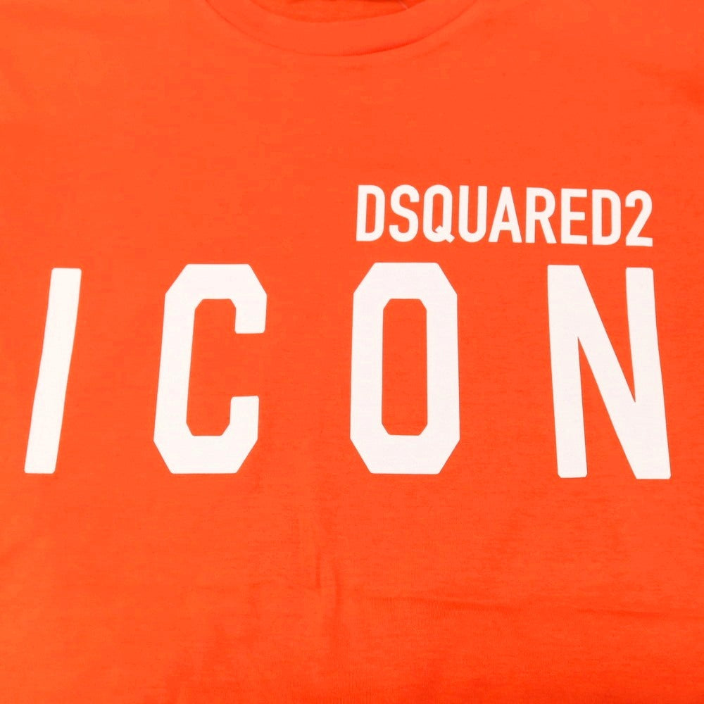 【SALE10%OFF/返品不可】【新品】ディースクエアード DSQUARED2 コットン クルーネック 半袖Ｔシャツ オレンジ【 サイズM 】【 状態ランクN 】【 メンズ 】