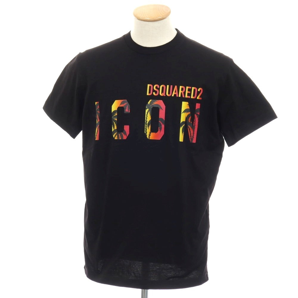 【新品】ディースクエアード DSQUARED2 コットン クルーネック 半袖Ｔシャツ ブラック【サイズS】【 状態ランクN 】【 メンズ 】