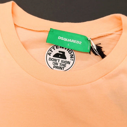 【SALE10%OFF/返品不可】【新品】ディースクエアード DSQUARED2 ONE LIFE ONE PLANET コットン クルーネック 半袖Ｔシャツ サーモン【 サイズL 】【 状態ランクN 】【 メンズ 】