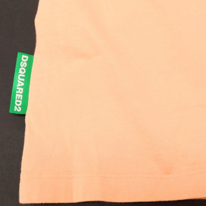 【SALE10%OFF/返品不可】【新品】ディースクエアード DSQUARED2 ONE LIFE ONE PLANET コットン クルーネック 半袖Ｔシャツ サーモン【 サイズL 】【 状態ランクN 】【 メンズ 】