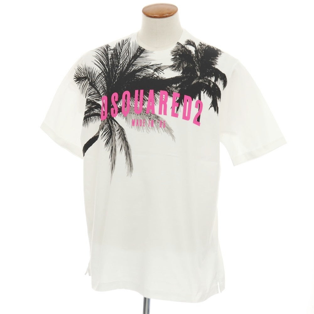 【新品】ディースクエアード DSQUARED2 コットン クルーネック 半袖Ｔシャツ ホワイト【サイズM】【 状態ランクN 】【 メンズ 】