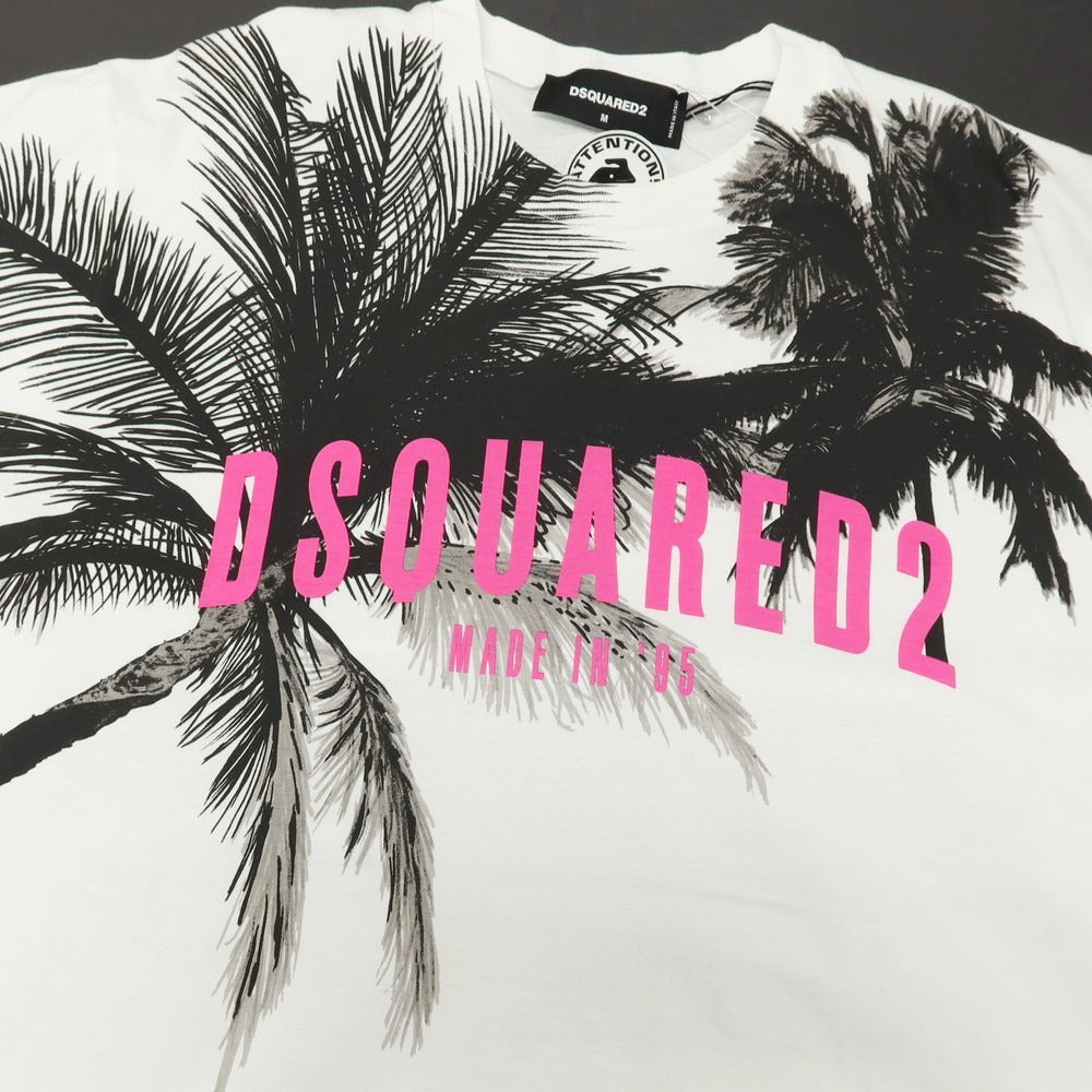 【新品】ディースクエアード DSQUARED2 コットン クルーネック 半袖Ｔシャツ ホワイト【サイズM】【 状態ランクN 】【 メンズ 】