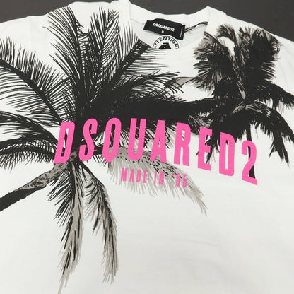 【新品】ディースクエアード DSQUARED2 コットン クルーネック 半袖Ｔシャツ ホワイト【サイズM】【 状態ランクN 】【 メンズ 】