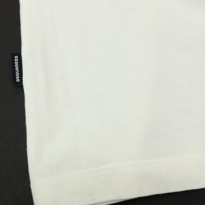 【新品】ディースクエアード DSQUARED2 × THE SMURFS コットン クルーネック 半袖Ｔシャツ ホワイト【サイズXS】【 状態ランクN 】【 メンズ 】