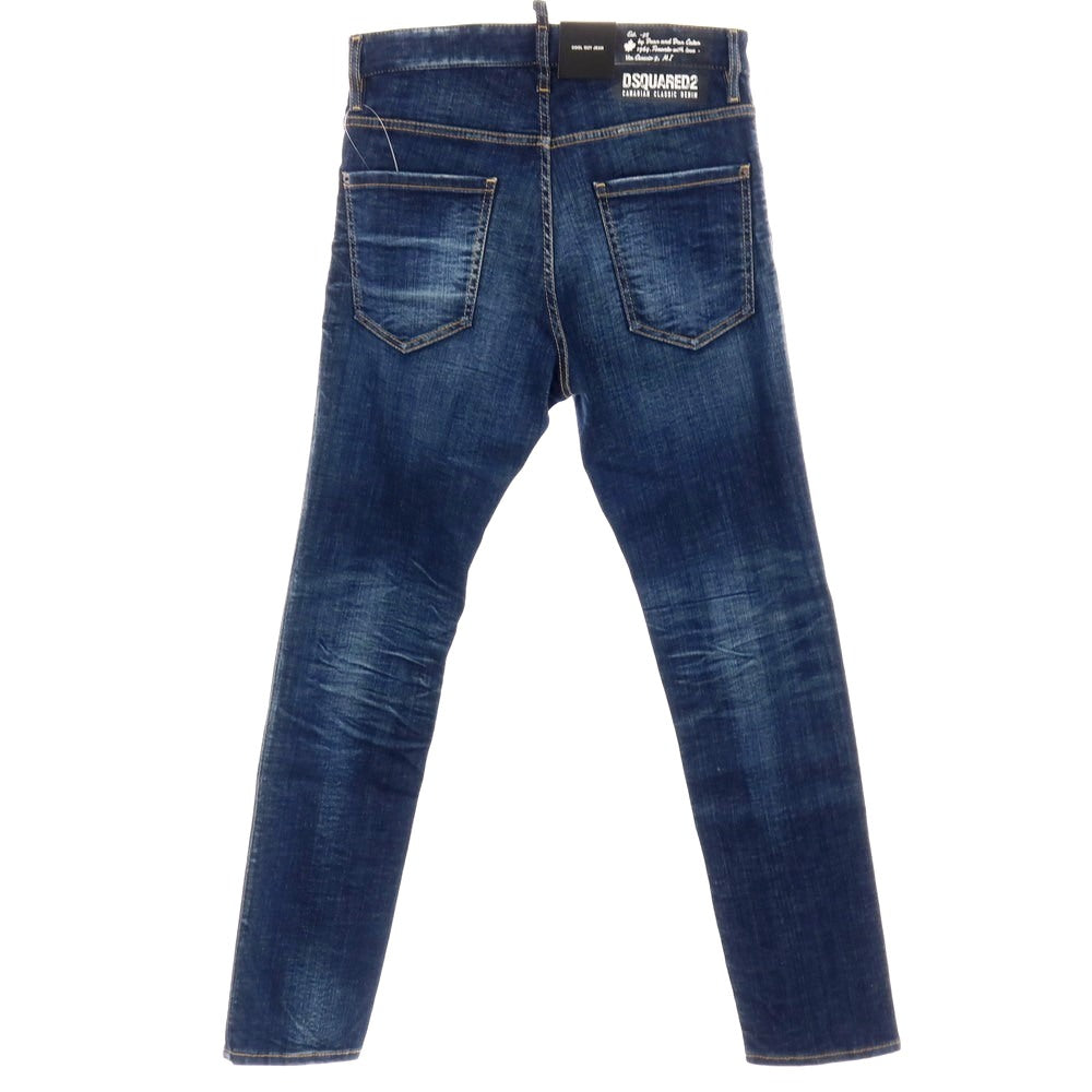 【新品】ディースクエアード DSQUARED2 COOL GUY JEAN ストレッチ コットン デニムパンツ ジーンズ ネイビー【サイズ42】【 状態ランクN 】【 メンズ 】