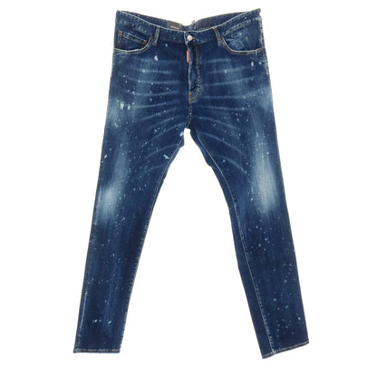 【新品】ディースクエアード DSQUARED2 COOL GUY JEAN ストレッチ コットン デニムパンツ ジーンズ ネイビー【サイズ56】【 状態ランクN 】【 メンズ 】