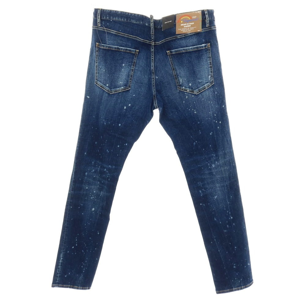 【新品】ディースクエアード DSQUARED2 COOL GUY JEAN ストレッチ コットン デニムパンツ ジーンズ ネイビー【サイズ56】【 状態ランクN 】【 メンズ 】