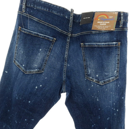 【新品】ディースクエアード DSQUARED2 COOL GUY JEAN ストレッチ コットン デニムパンツ ジーンズ ネイビー【サイズ56】【 状態ランクN 】【 メンズ 】