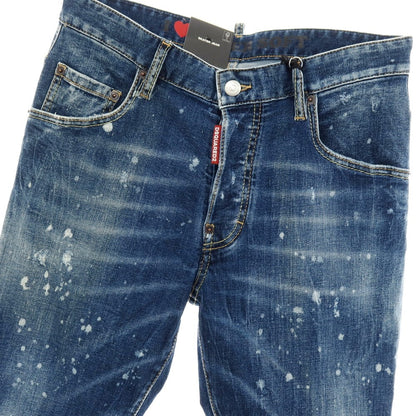 【新品】ディースクエアード DSQUARED2 SKATER JEAN ストレッチ コットン デニムパンツ ジーンズ ネイビー【サイズ44】【 状態ランクN 】【 メンズ 】