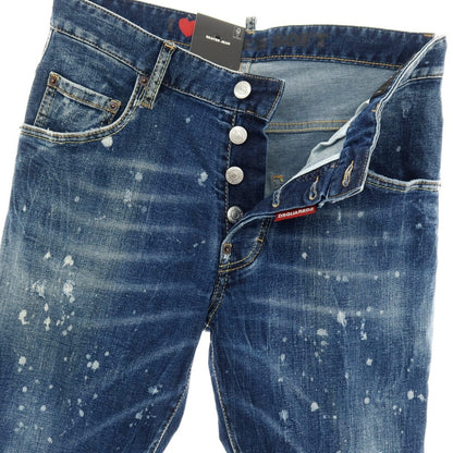 【新品】ディースクエアード DSQUARED2 SKATER JEAN ストレッチ コットン デニムパンツ ジーンズ ネイビー【サイズ44】【 状態ランクN 】【 メンズ 】