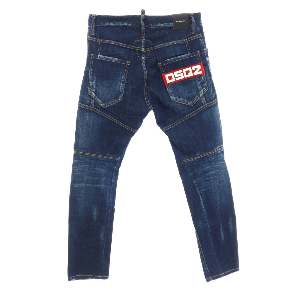 【新品】ディースクエアード DSQUARED2 TIDY BIKER JEAN ストレッチ コットン デニムパンツ ジーンズ ネイビー【サイズ44】【 状態ランクN 】【 メンズ 】