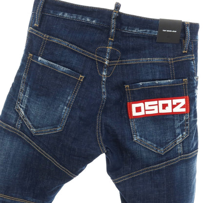 【新品】ディースクエアード DSQUARED2 TIDY BIKER JEAN ストレッチ コットン デニムパンツ ジーンズ ネイビー【サイズ44】【 状態ランクN 】【 メンズ 】