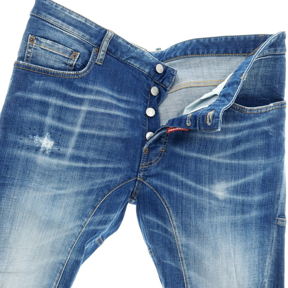 【SALE10%OFF/返品不可】【新品】ディースクエアード DSQUARED2 TIDY BIKER JEAN ストレッチ コットン デニムパンツ ジーンズ ブルー【 サイズ54 】【 状態ランクN 】【 メンズ 】