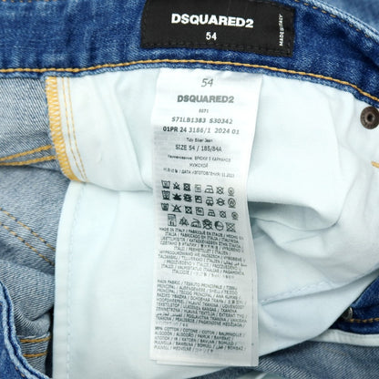 【SALE10%OFF/返品不可】【新品】ディースクエアード DSQUARED2 TIDY BIKER JEAN ストレッチ コットン デニムパンツ ジーンズ ブルー【 サイズ54 】【 状態ランクN 】【 メンズ 】