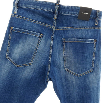 【新品】ディースクエアード DSQUARED2 COOL GUY JEAN ストレッチ コットン デニムパンツ ジーンズ ブルー【サイズ46】【 状態ランクN 】【 メンズ 】