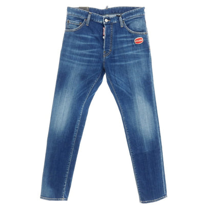 【新品】ディースクエアード DSQUARED2 COOL GUY JEAN ストレッチ コットン デニムパンツ ジーンズ ブルー【サイズ48】【 状態ランクN 】【 メンズ 】