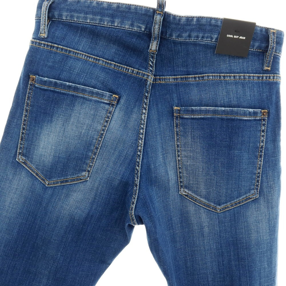 【新品】ディースクエアード DSQUARED2 COOL GUY JEAN ストレッチ コットン デニムパンツ ジーンズ ブルー【サイズ48】【 状態ランクN 】【 メンズ 】