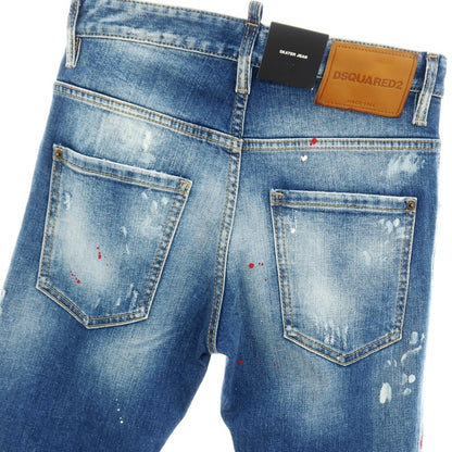 【SALE10%OFF/返品不可】【新品】ディースクエアード DSQUARED2 SKATER JEAN ストレッチ コットン デニムパンツ ジーンズ ネイビー【 サイズ42 】【 状態ランクN 】【 メンズ 】