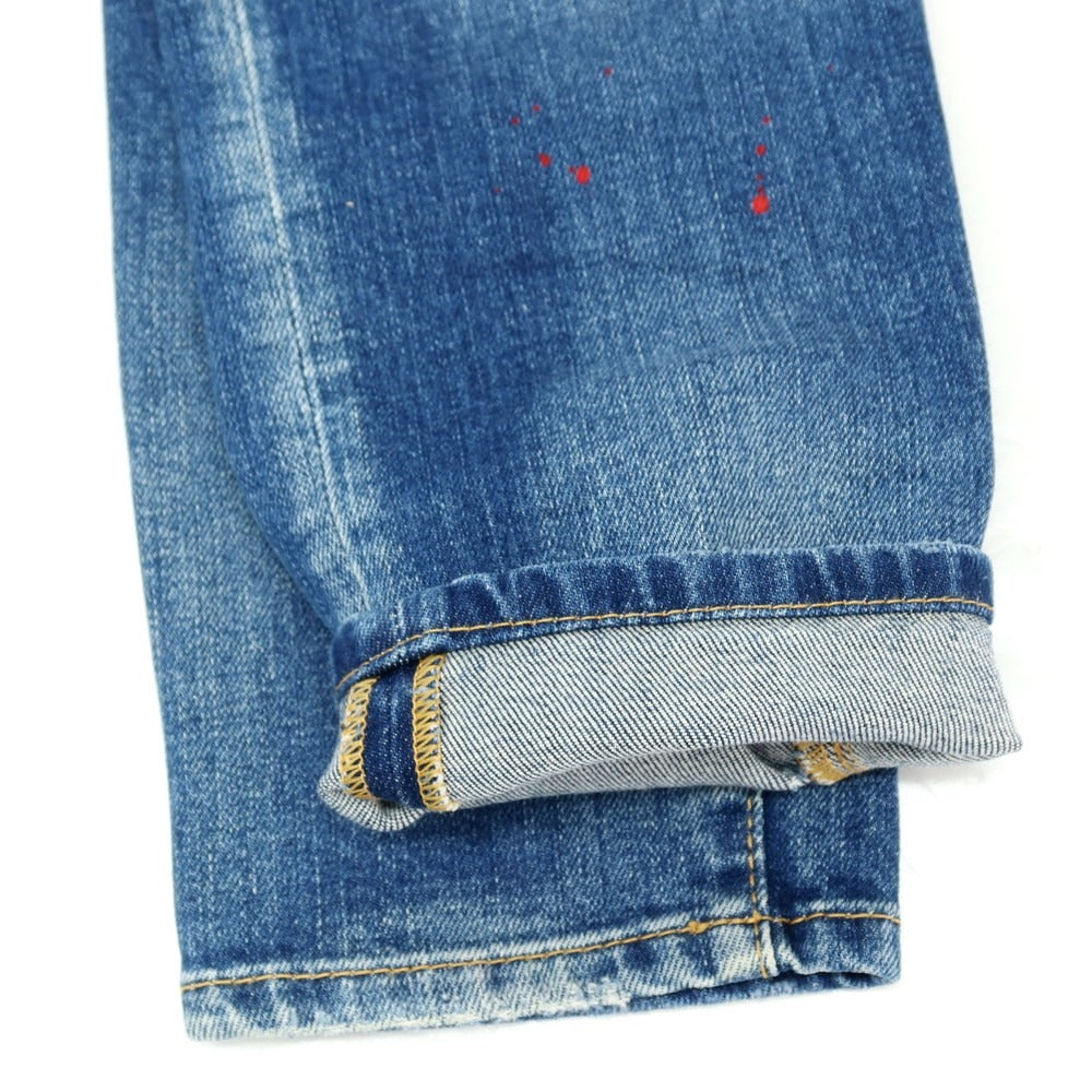 【新品】ディースクエアード DSQUARED2 SKATER JEAN ストレッチ コットン デニムパンツ ジーンズ ネイビー【サイズ56】【 状態ランクN 】【 メンズ 】