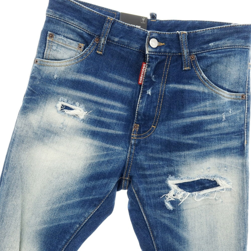 【新品】ディースクエアード DSQUARED2 COOL GUY JEAN ストレッチ コットン デニムパンツ ジーンズ ネイビー【サイズ42】【 状態ランクN 】【 メンズ 】
