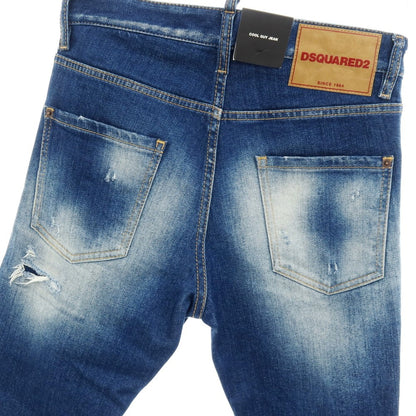 【新品】ディースクエアード DSQUARED2 COOL GUY JEAN ストレッチ コットン デニムパンツ ジーンズ ネイビー【サイズ42】【 状態ランクN 】【 メンズ 】