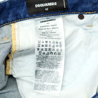 【新品】ディースクエアード DSQUARED2 COOL GUY JEAN ストレッチ コットン デニムパンツ ジーンズ ネイビー【サイズ42】【 状態ランクN 】【 メンズ 】